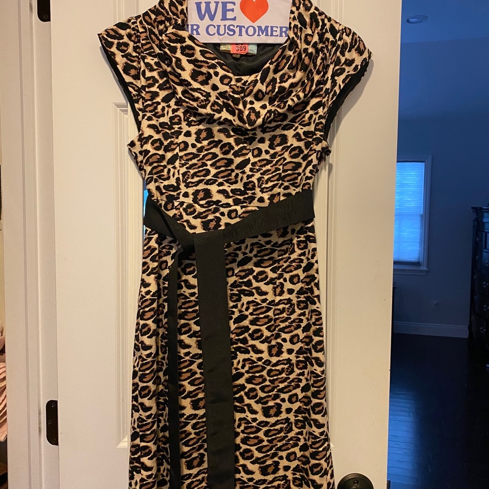 Cheetah sheath dress